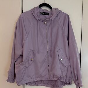 Zara Lavender Utility Jacket